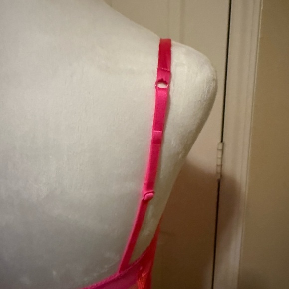 Victoria's Secret Fuchsia Satin Chemise with Lace - Picture 7 of 7
